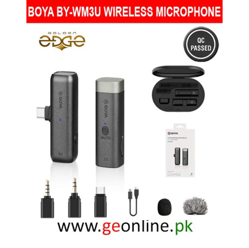 BOYA BY-WM3U Wireless Microphone with Charging Case | 3-Year Warranty
