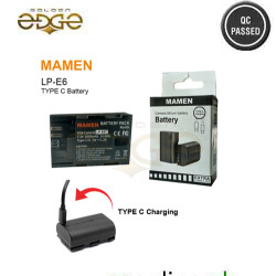 Mamen Lp-E6 Type C Fast Charging Port 2000mAh Battery Capacity For Canon DSLR 6D 60D 7D 80D 90D 5D MKII MKIII MKIV Mamen Lp-E6 Type C Fast Charging Port 2000mAh Battery Capacity For Canon DSLR 6D 60D 7D 80D 90D 5D MKII MKIII MKIV