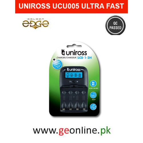 UNIROSS UCU005 ULTRA FAST LCD CHARGER AA AAA Auto Cut All Cells 1 by 1 UNIROSS UCU005 ULTRA FAST LCD CHARGER AA AAA Auto Cut All Cells 1 by 1