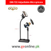 DM-722 Adjustable Microphone And Mobile Teleprompter Stand Desktop for Computer Video Recording with Mic Windscreen Pop Filter Cover