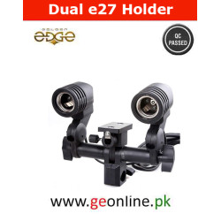 Dual E27 Continues Lighting Bulb Holder Umbrella Bracket