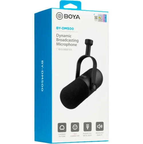 3 Years Warranty - BOYA BY-DM500 Dynamic XLR Podcast Microphone 3 Years Warranty - BOYA BY-DM500 Dynamic XLR Podcast Microphone