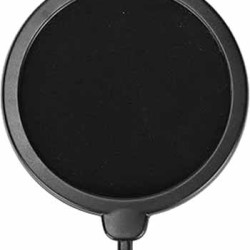 Microphone Isolation Shield Dual Layered Pop Wind Screen with Enhanced Flexible Stabilization Arm Pop Filter for Vocal Recording, Live Broadcasting Microphone Isolation Shield Dual Layered Pop Wind Screen with Enhanced Flexible Stabilization Arm Pop Filter for Vocal Recording, Live Broadcasting
