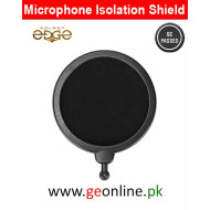 Microphone Isolation Shield Dual Layered Pop Wind Screen with Enhanced Flexible Stabilization Arm Pop Filter for Vocal Recording, Live Broadcasting