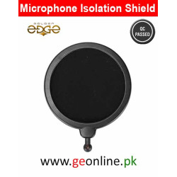Microphone Isolation Shield Dual Layered Pop Wind Screen with Enhanced Flexible Stabilization Arm Pop Filter for Vocal Recording, Live Broadcasting