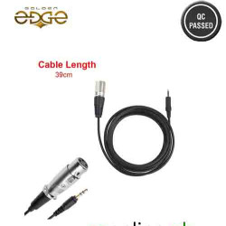 XLR Female to 3.5 mm TRS Cable – 1/8″ Adapter for Mic Input on Camera, Recorder, Laptop