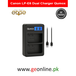Qumox Dual Channel Charger for Canon LP-E6 Battery – USB Dual Slot Charging