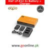 K&F Concept LP-E12 Dual Channel Battery Charger with 2-Pack Batteries for Canon