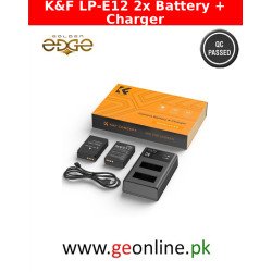 K&F Concept LP-E12 Dual Channel Battery Charger with 2-Pack Batteries for Canon