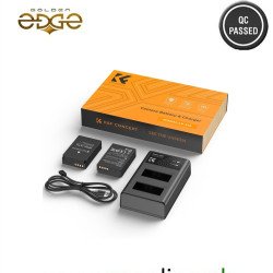 K&F Concept LP-E12 Dual Channel Battery Charger with 2-Pack Batteries for Canon