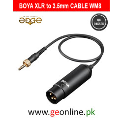 BOYA Input Cable – XLR Male to 3.5mm TRS Locking Connector