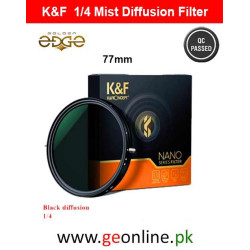 K&F Concept Black Diffusion 77mm 1/4 Mist Diffusion Filter 1/4 Filter Mist Cinematic Effect Filter with 28 Multi-Layer Coatings Waterproof/Scratch Resistant for Video/Vlog/Portrait Photography