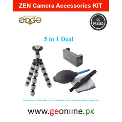 ZEN Camera Accessories KIT with Gorilla Octopus_Tripod Cleaning KIT and Pen Micro Fiber Cloth
