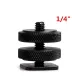 Hot Shoe To 1/4 Tripod Mount Adapter