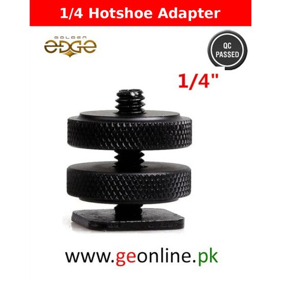 Hot Shoe To 1/4 Tripod Mount Adapter