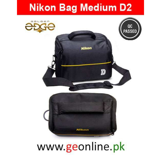 Nikon DSLR Camera Bag Medium Size D2 Water And Shock Resistance - Black