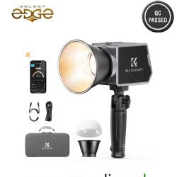 K&F PL-60B 60W Bi-Color COB Light with Built-in 4500mAh Battery and Type-C PD Fast Charging