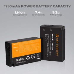 K&F Canon LP-E17 Battery Kit with 2 x Batteries and a Dual Charger | KF28.0014 K&F Canon LP-E17 Battery Kit with 2 x Batteries and a Dual Charger | KF28.0014