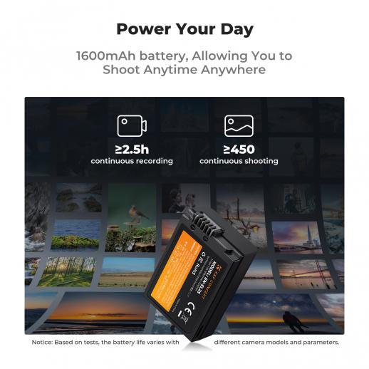 K&F 2X Battries+Dual Charger EN-EL25 K&F KF28.0031 K&F 2X Battries+Dual Charger EN-EL25 K&F KF28.0031