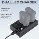 K&F Concept EN-EL15 Dual Channel Camera Battery Charger for Nikon