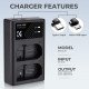 K&F Concept EN-EL15 Dual Channel Camera Battery Charger for Nikon
