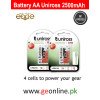 Battery AA Uniross 4 Cell 2500mAh
