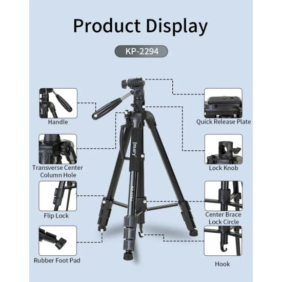 Jmary KP-2294 Professional Over Head Tripod