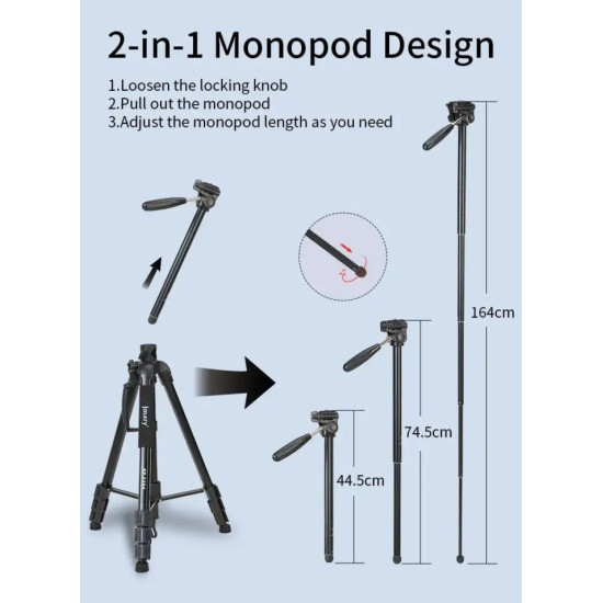 Jmary KP-2294 Professional Over Head Tripod