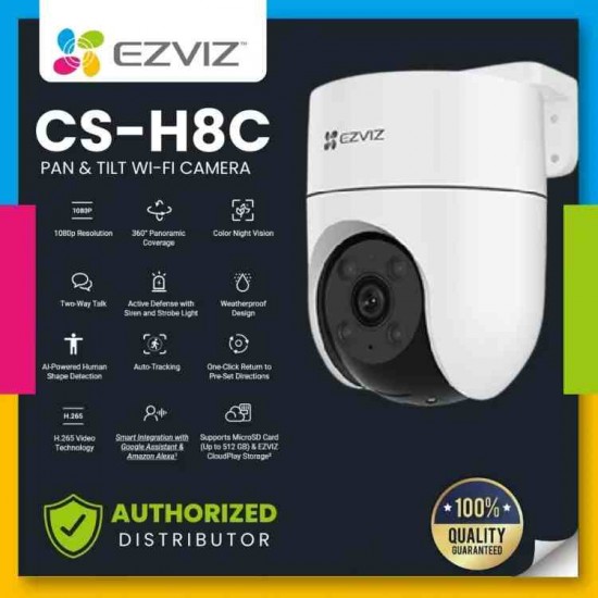 Ezviz H8c 2MP 1080P Outdoor Home Wi-Fi Camera-AI Powered Person Detection