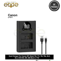 Caisi LP‑E17 Dual Charger for Canon EOS Series (USB‑C/Micro‑USB) Caisi LP‑E17 Dual Charger for Canon EOS Series (USB‑C/Micro‑USB)