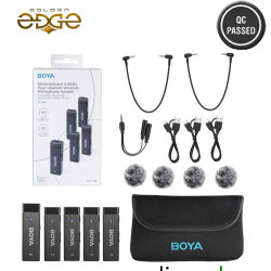 MIC BOYA BY-W4 Ultra-Compact Four-Channel 2.4GHz Wireless Microphone System with 2 year warranty