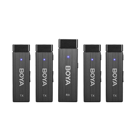 MIC BOYA BY-W4 Ultra-Compact Four-Channel 2.4GHz Wireless Microphone System with 2 year warranty
