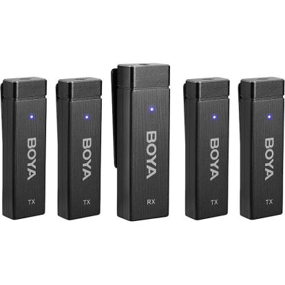 MIC BOYA BY-W4 Ultra-Compact Four-Channel 2.4GHz Wireless Microphone System with 2 year warranty