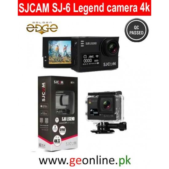 SJCAM SJ6 Legend Optical 16 MP 4K 24fps 5.08 cm (2.0") LCD Touch Screen Action Camera | Gyro Sensor | External Mic Support | Dual Screen (Black)