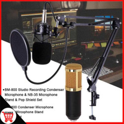 BM800 Large Circuit Condenser Microphone Full Kit Large Circuit Golden BM800 Large Circuit Condenser Microphone Full Kit Large Circuit Golden