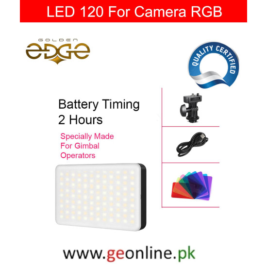 Buy LED 120 RGB  Video Light for DSLR & Mobile – Best Camera Light in Pakistan