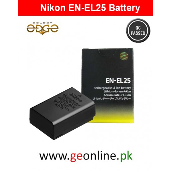 EN-EL25 For Nikon Rechargeable Replacement Lithium-Ion Battery For Z30 Z50 Nikon mirrorless camera (7.6V, 1120mAh