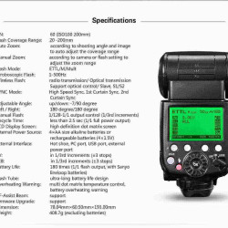External Flash X800 Pixel TTL Auto For  Canon External Flash X800 Pixel TTL Auto For  Canon