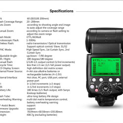 External Flash X800 Pixel TTL Auto For Sony External Flash X800 Pixel TTL Auto For Sony