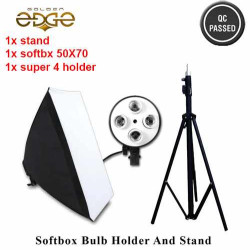 Continues Light Softbox 4 Bulb E27 Kit For Video Lighting 50x70 cm With 8806 Linco Stand Continues Light Softbox 4 Bulb E27 Kit For Video Lighting 50x70 cm With 8806 Linco Stand