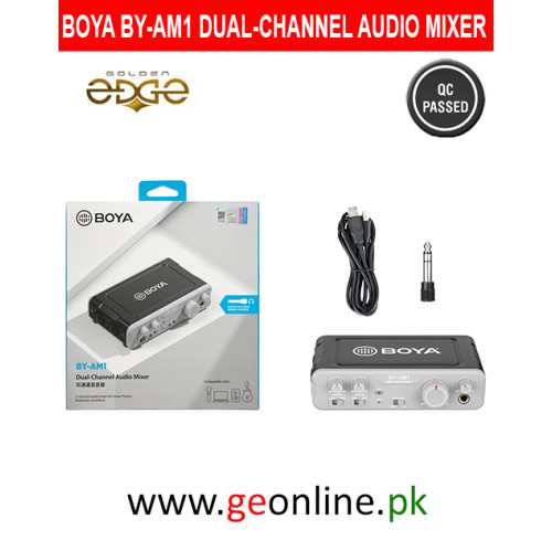 3 Years Warranty - BOYA BY-AM1 Dual-Channel Audio Mixer 3 Years Warranty - BOYA BY-AM1 Dual-Channel Audio Mixer