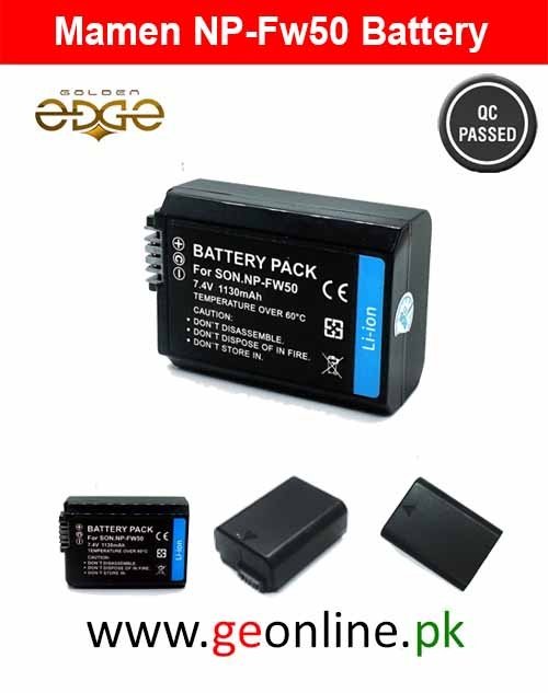 2 Batterie Blumax Li-Ion 950 MAh Per Fotocamera Sony Alpha NP-FW50, Compatibili A5000 A6500 A7R A7S A7R II