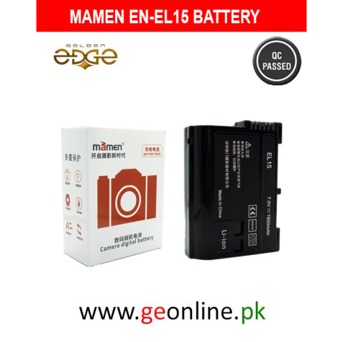 Mamen EN-EL15 Battery For Nikon d7000, v1, d600, d800, d800e, d7100, d610, d810, d810a, d750, d7200, d500