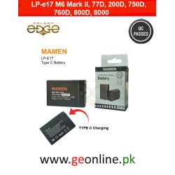 Mamen LP-e17 Type C Battery For EOS RP, Rebel T8i, T7i, T6i, T6s, SL2, SL3, EOS M3, M5, R10, M6 Mark II, 77D, 200D, 750D, 760D, 800D, 8000