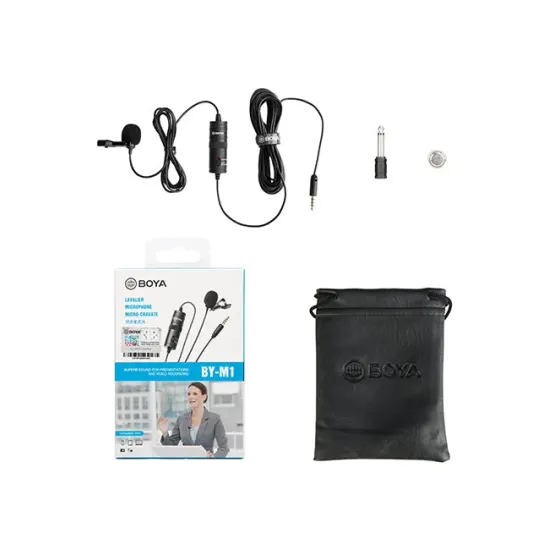 Mic Boya M1 BY-M1 Omni Directional Lavalier Microphone Mic Boya M1 BY-M1 Omni Directional Lavalier Microphone