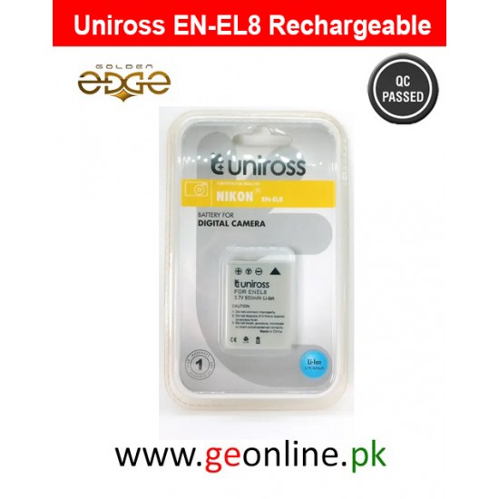 Uniross EN-EL8 Rechargeable Replacement Li-ion Battery For Nikon