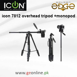 Icon Tripod 7812 Professional Overhead Tripod Plus Monopod Multipurpose For Mobiles, Mirrorless Cameras, DSLR etc Icon Tripod 7812 Professional Overhead Tripod Plus Monopod Multipurpose For Mobiles, Mirrorless Cameras, DSLR etc