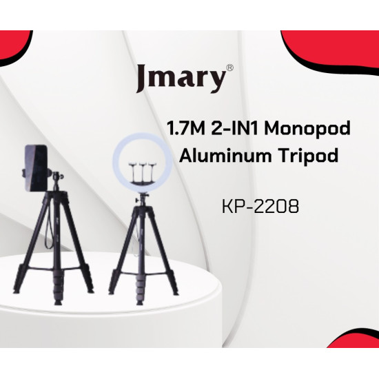 Jmary KP-2208 Upgraded Multifunctional Tripod for Mobiles / Ringlights / Cameras