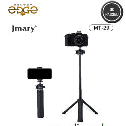 Jmary MT-29 Extendable Selfie Vlogging Tripod Stand For Mobiles and Cameras With 360 Ball Head and Mobile Mount Jmary MT-29 Extendable Selfie Vlogging Tripod Stand For Mobiles and Cameras With 360 Ball Head and Mobile Mount