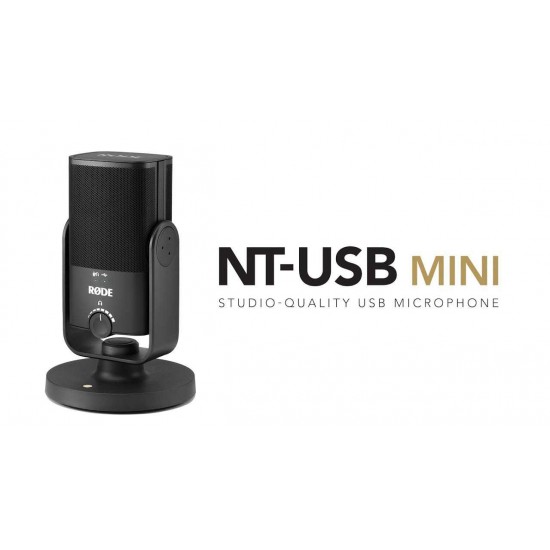 RØDE NT-USB Mini Versatile Studio-quality Condenser USB Microphone with Free Software for Podcasting, Streaming, Gaming, Music Production, Vocal